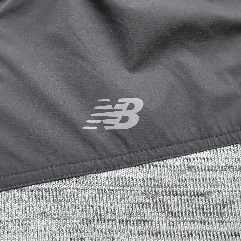 New Balance Men's Fleece Jacket Full Zip Gray Heather Size‎ M Athletic